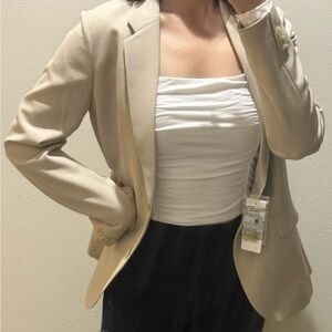 Uniqlo Beige Airism Blazer